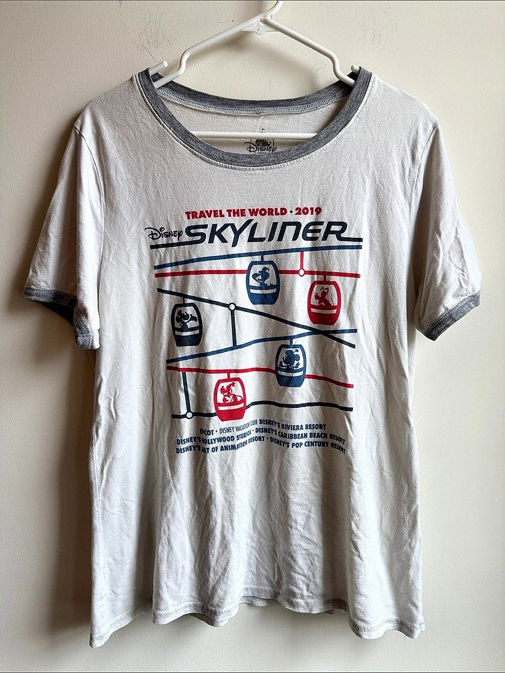 Disney Skyliner Travel the World 2019 Graphic Tee Size 2XL